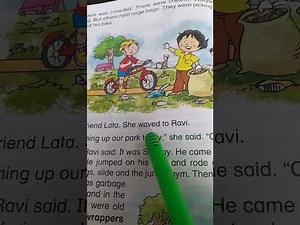 Sparkle English for class-2 Lesson-2 The park by Frank EMU books reading and translation
