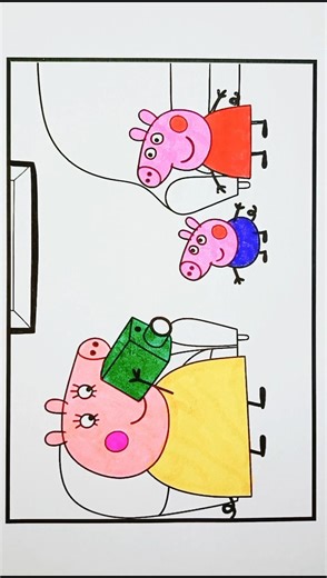 Peppa Pig Drawing and Coloring Pages for Kids, 686 #peppapigcoloring #peppapigdrawing #peppapig