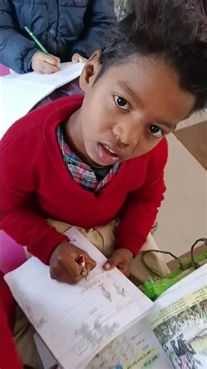 #class room activity #3rd class notebook work #school #drawing