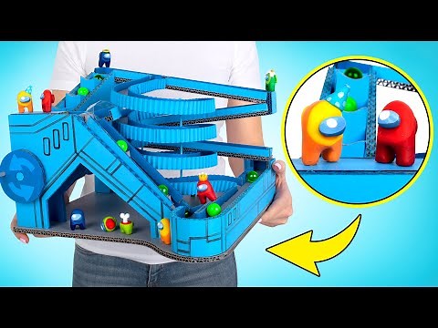 DIY AMONG US Murmelbahn aus Pappe