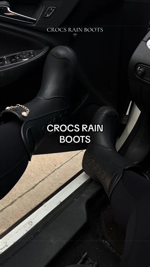 Finally restocked! I recommend if your a half size, size DOWN! ☔️ #rainboots #crocs #stormyweather #tiktokshopcreatorpicks