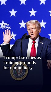 President Donald Trump suggested Tuesday that the military and National Guard should use their deployments to U.S. cities as “training grounds.” The Trump administration has sent the National Guard to several U.S. cities to combat what it calls high crime and lawlessness, including Washington, D.C., Memphis and Portland, Oregon. Trump said Chicago is next on his list. “I told Pete we should use some of these dangerous cities as training grounds for our military – National Guard, but military – b