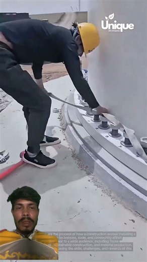 construction worker installing a wind turbine, wind turbine tutorial