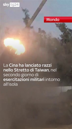 Cina lancia razzi nello Stretto di Taiwan