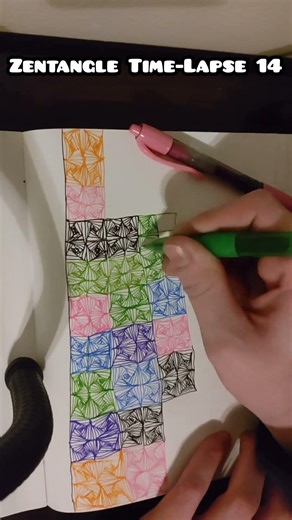 Zentangle Time-Lapse 14