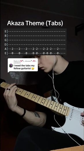 Akaza Theme - Demon Slayer (guitar tabs) #kimetsunoyaiba #demonslayer #akaza #guitar