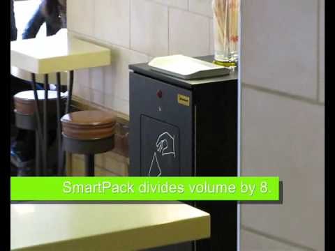 SmartPack demonstration : Automatic trash compactor