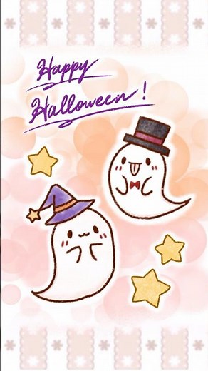 【ハロウィンイラスト】簡単可愛いおばけの描き方①(魔法使いver.) #イラスト #ハロウィン #イラストメイキング #描き方 #procreate #shorts