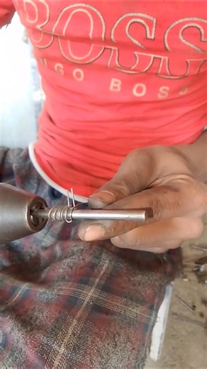 Closed End Spring Making Process Precision Coil Forming #springmaking #drillmachine