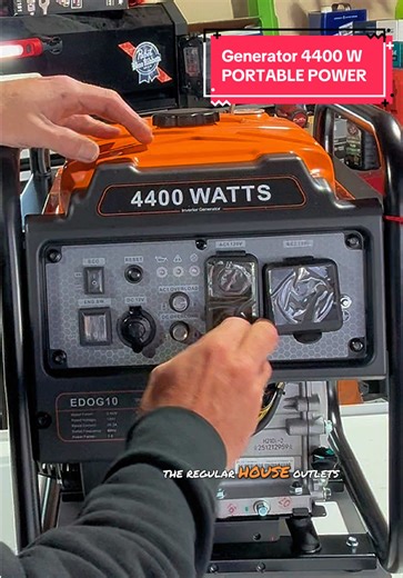 Efurden Power Equipment 4400 Watts Inverter Generator Gas Powered, Portable Open Frame Generator, Low Noise with ECO Mode, RV Ready, Emergency Home Backup @efurden_power #Generator #Storm #Emergency ##PortablePower##tiktokshopcreatorpick