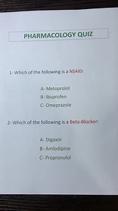 PHARMACOLOGY QUIZ Follow us to learn pharmacology 💊 #pharmacology #medstudent #medicalschool #studygram #studyhard #studystrategies #medschooltips #medicine #premed #studyinspiration #studytime #medlife #medicinestudent #studygoals #medicationmaster #pharmacy #medicalstudents #studygroup #studytechniques #studytips #medicalnotes | Doctor of Pharmacy
