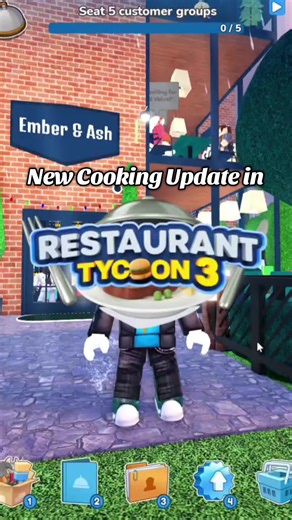 New cooking update in Restaurant tycoon 3 codes #restauranttycoon3 #fyp #roblox #xyzabc #flopper6996
