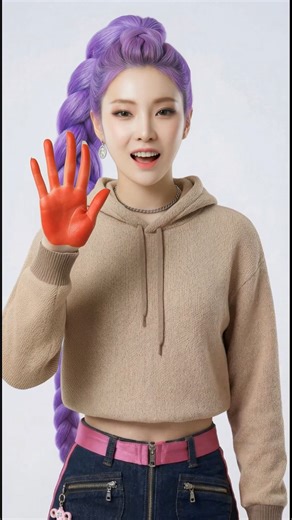 Color Mixing Challenge with RUMI from K-POP Demon Hunters