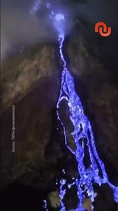 Ce volcan crache de la lave bleue ?