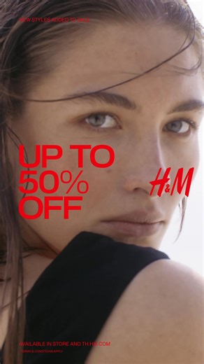 H&M's Mid-Season Sale offers up to 50% off, with new items added for you to shop. Explore a wide selection for women, men, and kids—all at wallet-friendly prices.​ 📌 The promotion is live now until October 8, 2025. Available on selected items at all H&M stores and online at th.hm.com | H&M