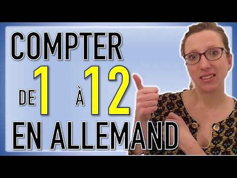 ✌️J'apprends à COMPTER de 1 à 12 en ALLEMAND 👌 (niveau débutant)