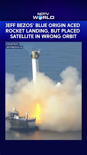 Jeff Bezos' Blue Origin Aced Rocket Landing, But Placed Satellite In Wrong Orbit