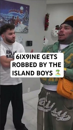 6ix9ine gets robbed by the island boys