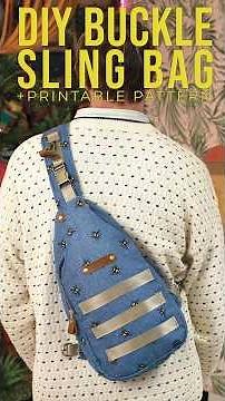 DIY Denim Sling Bag #diy #sewingproject #sewing #slingbag