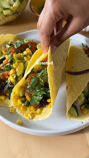 12K views · 112 reactions | Recipe is in the comments  These meatless roasted vegetable tacos are so tasty no one will miss the meat – and they can be prepared gluten-free, too! | Plant-Based on a Budget | Facebook