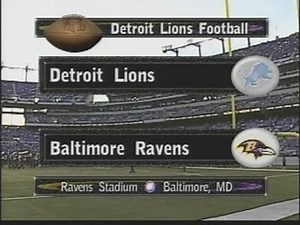 2002 NFL Preseason Detroit Lions vs Baltimore Ravens