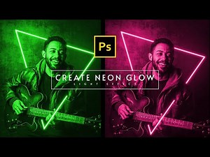 Neon Light Effect Photoshop ( Photoshop tutorial, Neon Effect ) #asmaqamar