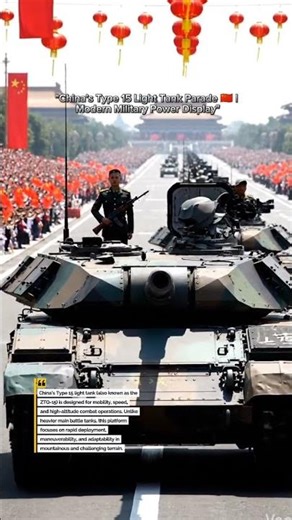 "China’s Type 15 Light Tank Parade 🇨🇳 | Modern Military Power Display"