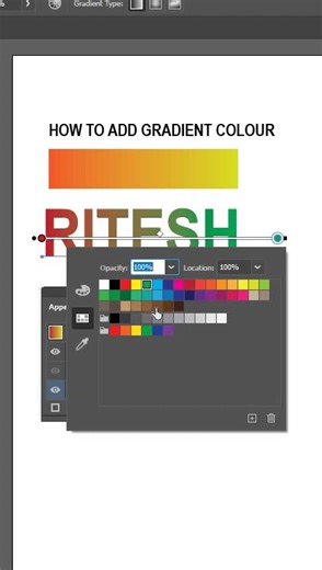 How to add gradient colour in Adobe illustrator