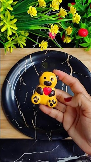 colourful chocolate tedy bear