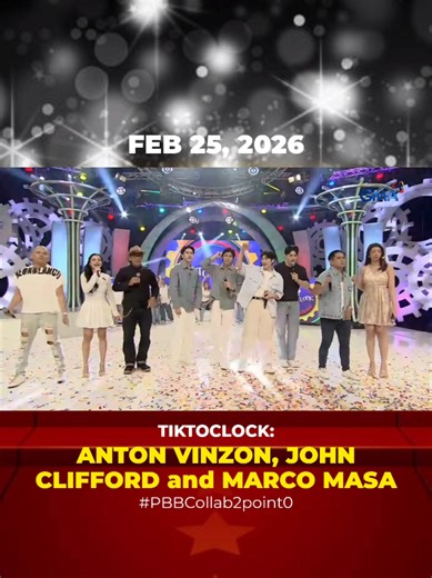 2/25/26 @tiktoclockgma: #PBBCollab2Point0's Clifford, Marco & Anton @sparklegmaartistcenter