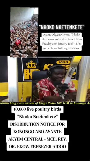 Nkoko Nketenkete Distribution in Asante Akyem Central