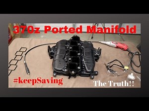 How to Port Nissan 370z intake manifold 🛠