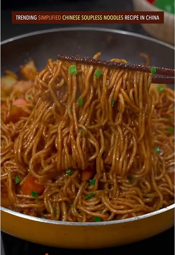 Simplified Chinese Soup-Less Noodles Recipe