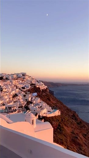 🇬🇷 Wait for the sunset reveal: Santorini, Greece travel ambience