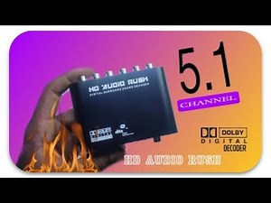 5.1 HD Audio rush Box Surround DECODER| Dolby digital optical #experiment #review #diy#unboxing #ncs