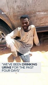 97K views · 3.9K reactions | “We've been drinking urine for the past four days. If you hadn't come tonight, we would’ve gone into a coma” Around 30 Sudanese refugees, including women and children, were forced to drink their own urine to survive after their vehicle broke down near Libya's Wadi Hawar. Stranded in the remote southern desert for five days without water, they were eventually rescued by Libyan emergency services on May 12. | TRT World | Facebook