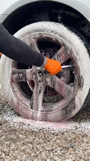 Satisfying Wheel Clean #alienmagiccarcare #carcleaning #satisfyingvideo #detailing #carwash #asmr