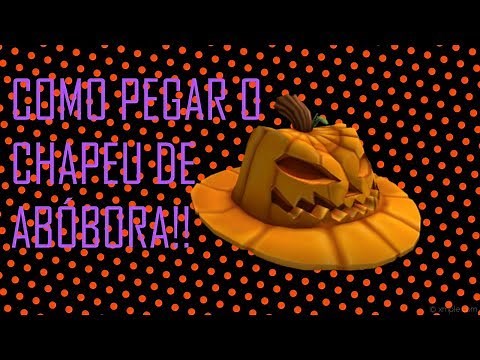 Roblox - COMO PEGAR O CHÁPEU DE ABÓBORA [Pumpkin Fedora] EVENTO DE HALLOWEN