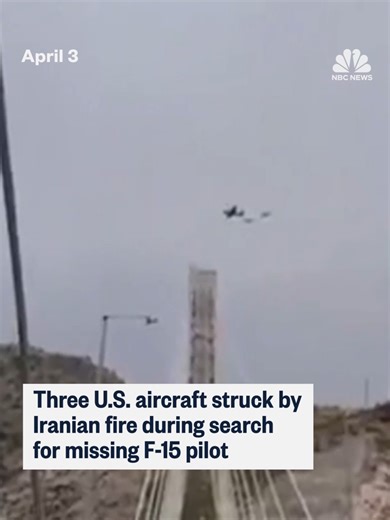 U.S. forces on Friday were searching for an F-15E crew member after a two-seater fighter jet was shot down over Iran, a U.S. official said. Iran also struck two Blackhawk helicopters and an attack jet that were assisting in the search and rescue effort.