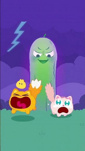 Oh No, a GIANT Cucumber?!🥒 Watch the full version at ‪@Pinkfong‬ #100 #ninimos