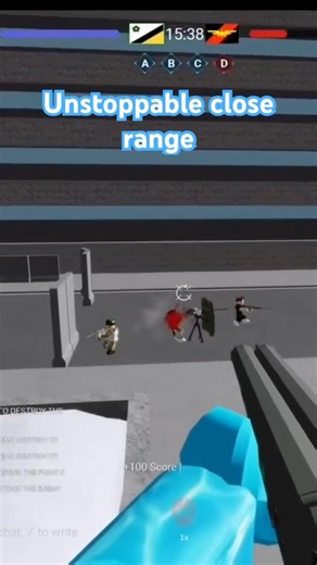 Unstoppable close range #roblox #polybattle #fps #proplayer