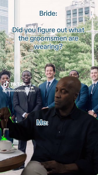 Brides, we got you! If you aren’t able to join our free virtual consultation with your fiancé, don’t worry. Our wedding stylists will make sure all the groomsmen look their best for your big day. 📸 Casey C. #bride #weddingplanning #groomsmen #wedding #groom #suit #weddingsuit