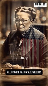 Carrie Nation was a fearless advocate for the temperance movement in the early 1900s. Known for her impactful methods, she famously wielded a hatchet to attack saloons and alcohol bottles, becoming an iconic symbol of the fight against alcohol. Her axe was not just a tool, but a powerful symbol of her unwavering dedication to her cause and how powerful one woman can be! 🪓 👩 Who are your favorite axe-wielding figures? Leave their names in the comments and be sure to follow us for more spooky ta