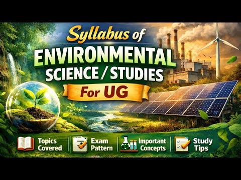 Sallybus of Environmental science/Studies For CUET UG 2026#environmentalscience #2026