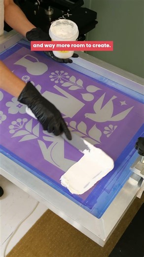Want Bigger Prints? Watch This. #howtoscreenprint #screenprinting #printing #oversizedprint