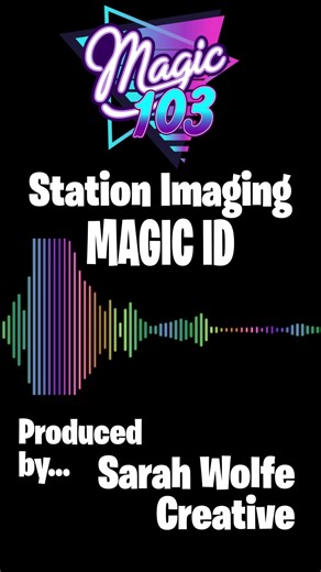 With a station name like Magic 103, you gotta make magic themed imaging. #radioproducer #stationimaging #audioproducer #magic #popmusic