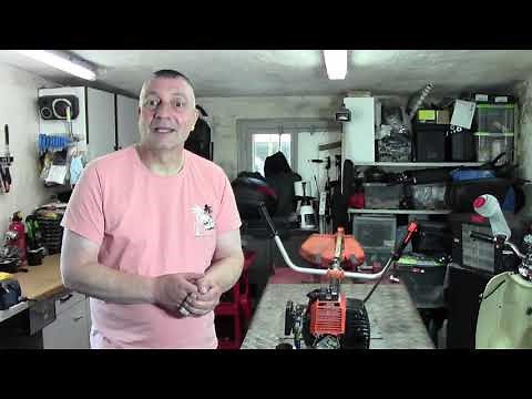 Service the Fuxtec brushcutter and install a new pull cord...And Iris thanks me...