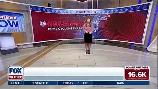 Nor'easter bomb cyclone set to impact the East Coast this weekend