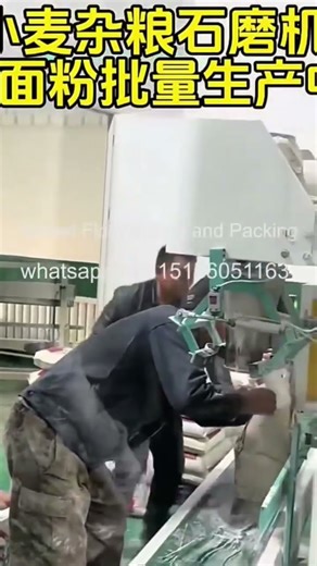 Automatic wheat flour milling and packing machine line #grainprocessingmachine