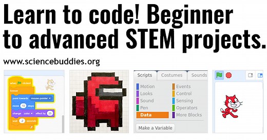 25+ Coding Projects for Beginners and Beyond - CSEdWeek Resources | Science Buddies Blog